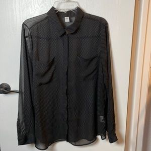 Old Navy polka dot shirt XL
